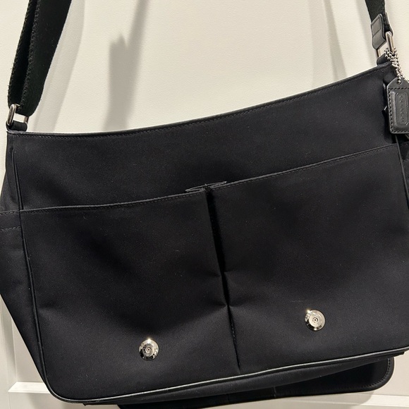 Coach Messenger Bag Black Tote Designer - Picture 7 of 8